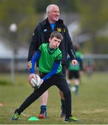 2 May 2021; Action during Seapoint Minis rugby training at Seapoint RFC in Dublin. Photo by Ramsey Cardy/Sportsfile