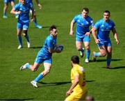 2 May 2021; Hugo Keenan of Leinster makes a break during the Heineken Champions Cup semi-final match between La Rochelle and Leinster at Stade Marcel Deflandre in La Rochelle, France. Photo by Julien Poupart/Sportsfile