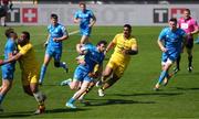 2 May 2021; Robbie Henshaw of Leinster makes a break during the Heineken Champions Cup semi-final match between La Rochelle and Leinster at Stade Marcel Deflandre in La Rochelle, France. Photo by Julien Poupart/Sportsfile