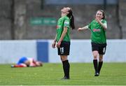 2 May 2021; Áine O'Gorman of Peamount United reacts after a missed goal chance during the SSE Airtricity Women's National League match between Treaty United and Peamount United at Jackman Park in Limerick. Photo by Piaras Ó Mídheach/Sportsfile