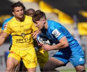 2 May 2021; Ross Byrne of Leinster runs through to score his side's second try during the Heineken Champions Cup semi-final match between La Rochelle and Leinster at Stade Marcel Deflandre in La Rochelle, France. Photo by Julien Poupart/Sportsfile