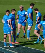 2 May 2021; Leinster players, from left, Ross Byrne, Garry Ringrose, Andrew Porter, James Ryan and Robbie Henshaw after the Heineken Champions Cup semi-final match between La Rochelle and Leinster at Stade Marcel Deflandre in La Rochelle, France. Photo by Julien Poupart/Sportsfile