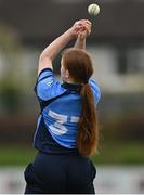 2 May 2021; Rebecca Gough of Typhoons drops a catch during the Arachas Super 50 Cup 2021 match between Typhoons and Scorchers at Pembroke Cricket Club in Dublin. Photo by Seb Daly/Sportsfile