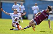 3 May 2021; James Brown of Drogheda United in action against Ross Tierney of Bohemians during the SSE Airtricity League Premier Division match between Drogheda United and Bohemians at Head in the Game Park in Drogheda, Louth. Photo by Sam Barnes/Sportsfile
