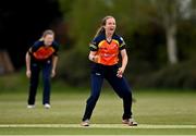 2 May 2021; Leah Paul of Scorchers during the Arachas Super 50 Cup 2021 match between Typhoons and Scorchers at Pembroke Cricket Club in Dublin. Photo by Seb Daly/Sportsfile