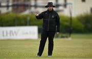2 May 2021; Umpire Steve Wood during the Arachas Super 50 Cup 2021 match between Typhoons and Scorchers at Pembroke Cricket Club in Dublin. Photo by Seb Daly/Sportsfile