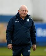 30 April 2021; Finn Harps kit manager Dougie McNulty before the SSE Airtricity League Premier Division match between Finn Harps and Shamrock Rovers at Finn Park in Ballybofey, Donegal. Photo by Stephen McCarthy/Sportsfile