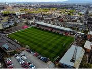 28 April 2021; A general view of Dalymount Park in Dublin, home of Bohemian Football Club. Photo by Eóin Noonan/Sportsfile