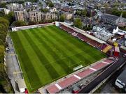 28 April 2021; A general view of Richmond Park in Dublin, home of St Patrick's Athletic Football Club. Photo by Eóin Noonan/Sportsfile