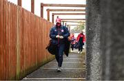 3 May 2021; St Patrick's Athletic head coach Stephen O'Donnell arriving to The Showgrounds before the SSE Airtricity League Premier Division match between Sligo Rovers and St Patrick's Athletic at The Showgrounds in Sligo. Photo by Eóin Noonan/Sportsfile
