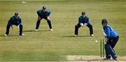 1 May 2021; Kevin O'Brien of Leinster Lightning watches a delivery from Graham Hume of North West Warriors during the Inter-Provincial Cup 2021 match between Leinster Lightning and North West Warriors at Pembroke Cricket Club in Dublin. Photo by Brendan Moran/Sportsfile