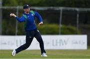 1 May 2021; Shane Getkate of North West Warriors during the Inter-Provincial Cup 2021 match between Leinster Lightning and North West Warriors at Pembroke Cricket Club in Dublin. Photo by Brendan Moran/Sportsfile