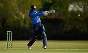 1 May 2021; George Dockrell of Leinster Lightning plays a shot during the Inter-Provincial Cup 2021 match between Leinster Lightning and North West Warriors at Pembroke Cricket Club in Dublin. Photo by Brendan Moran/Sportsfile