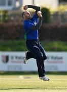 1 May 2021; Stuart Thompson of North West Warriors during the Inter-Provincial Cup 2021 match between Leinster Lightning and North West Warriors at Pembroke Cricket Club in Dublin. Photo by Brendan Moran/Sportsfile