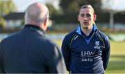 1 May 2021; Jamie Grassi of Leinster Lightning is interviewed by John Kelly after the Inter-Provincial Cup 2021 match between Leinster Lightning and North West Warriors at Pembroke Cricket Club in Dublin. Photo by Brendan Moran/Sportsfile
