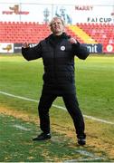 3 May 2021; Sligo Rovers manager Liam Buckley reacts after his side conceed a late goal during the SSE Airtricity League Premier Division match between Sligo Rovers and St Patrick's Athletic at The Showgrounds in Sligo. Photo by Eóin Noonan/Sportsfile