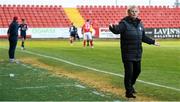 3 May 2021; Sligo Rovers manager Liam Buckley reacts during the SSE Airtricity League Premier Division match between Sligo Rovers and St Patrick's Athletic at The Showgrounds in Sligo. Photo by Eóin Noonan/Sportsfile