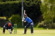 4 May 2021; George Dockrell of Leinster Lightning plays a shot during the Inter-Provincial Cup 2021 match between Leinster Lightning and Northern Knights at Pembroke Cricket Club in Dublin.  Photo by Matt Browne/Sportsfile