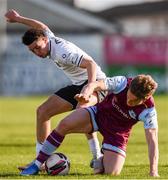 30 April 2021; Daniel O'Reilly of Drogheda United and Jordan Gibson of Sligo Rovers during the SSE Airtricity League Premier Division match between Drogheda United and Sligo Rovers at United Park in Drogheda, Louth. Photo by Ben McShane/Sportsfile