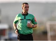 30 April 2021; Referee Robert Harvey during the SSE Airtricity League Premier Division match between Drogheda United and Sligo Rovers at United Park in Drogheda, Louth. Photo by Ben McShane/Sportsfile