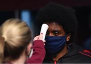 30 April 2021; Walter Figueira of Sligo Rovers has his temperature taken before the SSE Airtricity League Premier Division match between Drogheda United and Sligo Rovers at United Park in Drogheda, Louth. Photo by Ben McShane/Sportsfile