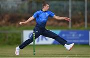 1 May 2021; David O'Halloran of Leinster Lightning during the Inter-Provincial Cup 2021 match between Leinster Lightning and North West Warriors at Pembroke Cricket Club in Dublin. Photo by Brendan Moran/Sportsfile