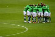 3 May 2021; Shamrock Rovers players before the SSE Airtricity League Premier Division match between Shamrock Rovers and Waterford at Tallaght Stadium in Dublin. Photo by Seb Daly/Sportsfile