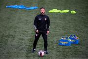 3 May 2021; Derry City coach Raffaele Cretaro before the SSE Airtricity League Premier Division match between Derry City and Finn Harps at the Ryan McBride Brandywell Stadium in Derry. Photo by Stephen McCarthy/Sportsfile