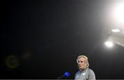 3 May 2021; Finn Harps manager Ollie Horgan speaks to RTÉ following the SSE Airtricity League Premier Division match between Derry City and Finn Harps at the Ryan McBride Brandywell Stadium in Derry. Photo by Stephen McCarthy/Sportsfile