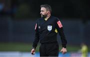 3 May 2021; Referee Paul McLaughlin during the SSE Airtricity League Premier Division match between Derry City and Finn Harps at the Ryan McBride Brandywell Stadium in Derry. Photo by Stephen McCarthy/Sportsfile