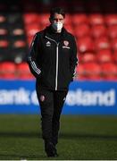 3 May 2021; Derry City manager Ruaidhri Higgins before the SSE Airtricity League Premier Division match between Derry City and Finn Harps at the Ryan McBride Brandywell Stadium in Derry. Photo by Stephen McCarthy/Sportsfile