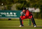 6 May 2021; Peter Moor of Munster Reds during the Cricket Ireland InterProvincial Cup 2021 match between North West Warriors and Munster Reds at Eglinton Cricket Club in Derry. Photo by Stephen McCarthy/Sportsfile