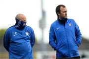 1 May 2021; Athlone Town Manager Tommy Hewitt, right, and assistant Manager Anto Fay prior to the SSE Airtricity Women's National League match between Athlone Town and Cork City at Athlone Town Stadium in Athlone, Westmeath. Photo by Ramsey Cardy/Sportsfile