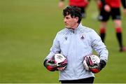 3 May 2021; Longford Town goalkeeping coach Gerard Mooney prior to the SSE Airtricity League Premier Division match between Longford Town and Dundalk at Bishopsgate in Longford. Photo by Ramsey Cardy/Sportsfile