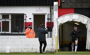 3 May 2021; Michael Duffy of Dundalk runs out prior to the SSE Airtricity League Premier Division match between Longford Town and Dundalk at Bishopsgate in Longford. Photo by Ramsey Cardy/Sportsfile