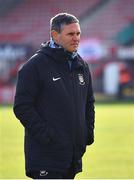 7 May 2021; Athlone Town manager Adrian Carberry before the SSE Airtricity League First Division match between Shelbourne and Athlone Town at Tolka Park in Dublin.  Photo by Harry Murphy/Sportsfile