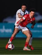 7 May 2021; Jordan Gibson of Sligo Rovers in action against Raivis Jurkovskis of Dundalk during the SSE Airtricity League Premier Division match between Dundalk and Sligo Rovers at Oriel Park in Dundalk, Louth. Photo by Ben McShane/Sportsfile