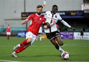 7 May 2021; Val Adedokun of Dundalk in action against Greg Bolger of Sligo Rovers during the SSE Airtricity League Premier Division match between Dundalk and Sligo Rovers at Oriel Park in Dundalk, Louth. Photo by Ben McShane/Sportsfile