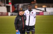 7 May 2021; Dundalk coach Giuseppi Rossi and Wilfred Zahibo following the SSE Airtricity League Premier Division match between Dundalk and Sligo Rovers at Oriel Park in Dundalk, Louth. Photo by Stephen McCarthy/Sportsfile