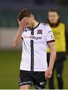 7 May 2021; A dejected Andy Boyle of Dundalk following the SSE Airtricity League Premier Division match between Dundalk and Sligo Rovers at Oriel Park in Dundalk, Louth. Photo by Stephen McCarthy/Sportsfile