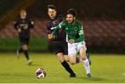 7 May 2021; Dale Holland of Cork City in action against Jack Connolly of Wexford during the SSE Airtricity League First Division match between Cork City and Wexford at Turners Cross in Cork. Photo by Michael P Ryan/Sportsfile