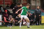 7 May 2021; Cian Bargary of Cork City in action against Kyle Robinson of Wexford during the SSE Airtricity League First Division match between Cork City and Wexford at Turners Cross in Cork. Photo by Michael P Ryan/Sportsfile