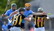 8 May 2021; Eamonn Dillon of Dublin is tackled by Darragh Corcoran of Kilkenny during the Allianz Hurling League Division 1 Group B Round 1 match between Dublin and Kilkenny at Parnell Park in Dublin. Photo by Piaras Ó Mídheach/Sportsfile