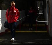 8 May 2021; Jamie Lennon of St Patrick's Athletic arrives before the SSE Airtricity League Premier Division match between St Patrick's Athletic and Shamrock Rovers at Richmond Park in Dublin. Photo by Harry Murphy/Sportsfile