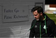 8 May 2021; Shamrock Rovers manager Stephen Bradley arrives before the SSE Airtricity League Premier Division match between St Patrick's Athletic and Shamrock Rovers at Richmond Park in Dublin. Photo by Harry Murphy/Sportsfile