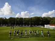 8 May 2021; Shamrock Rovers players warm up before the SSE Airtricity League Premier Division match between St Patrick's Athletic and Shamrock Rovers at Richmond Park in Dublin. Photo by Harry Murphy/Sportsfile