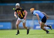 8 May 2021; Conor Browne of Kilkenny in action against Ronan Hayes of Dublin during the Allianz Hurling League Division 1 Group B Round 1 match between Dublin and Kilkenny at Parnell Park in Dublin. Photo by Piaras Ó Mídheach/Sportsfile