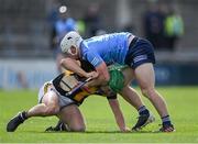 8 May 2021; Alan Murphy of Kilkenny and Andrew Dunphy of Dublin tussle off the ball during the Allianz Hurling League Division 1 Group B Round 1 match between Dublin and Kilkenny at Parnell Park in Dublin. Photo by Piaras Ó Mídheach/Sportsfile