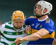 8 May 2021; Richie English of Limerick in action against Niall O'Meara of Tipperary during the Allianz Hurling League Division 1 Group A Round 1 match between Limerick and Tipperary at LIT Gaelic Grounds in Limerick. Photo by Stephen McCarthy/Sportsfile