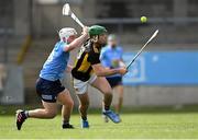 8 May 2021; Eoin Cody of Kilkenny in action against Andrew Dunphy of Dublin during the Allianz Hurling League Division 1 Group B Round 1 match between Dublin and Kilkenny at Parnell Park in Dublin. Photo by Piaras Ó Mídheach/Sportsfile